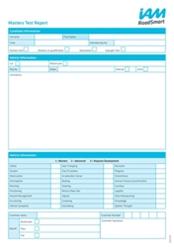 Picture of Masters test report