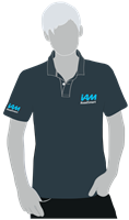 Picture of IAM Roadsmart mens polo shirt charcoal medium