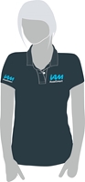 Picture of IAM Roadsmart ladies polo shirt charcoal medium, size 12.