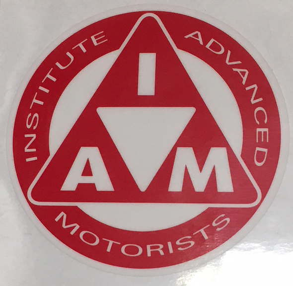 IAM Merch-Windscreen Sticker RED.