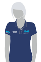 Picture of IAM Roadsmart Unisex Polo Shirt Navy Small