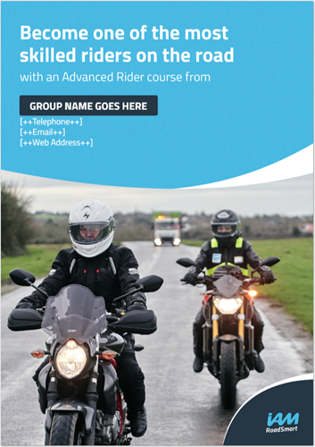 Picture of Advanced Rider Course - A5 Flyer - Editable