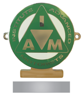 Picture of Chrome enamel car badge GREEN + Personal Engraving