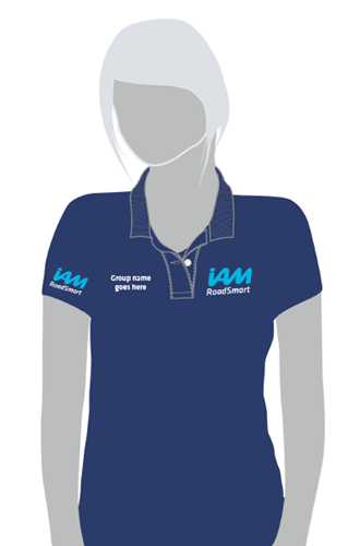 Picture of IAM RoadSmart Branded Polo Shirt (Navy - Female - 10)