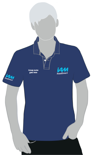 Picture of IAM RoadSmart Branded Polo Shirt (Navy - Male - L)