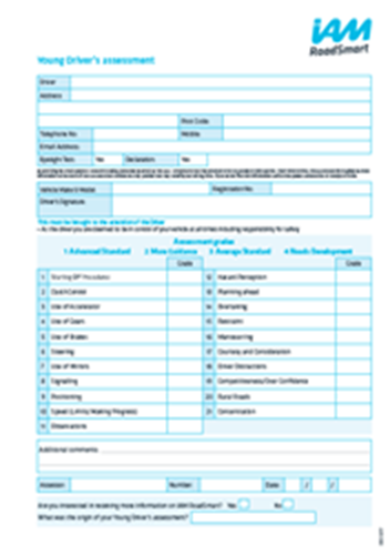 Picture of Young Driver's assessment