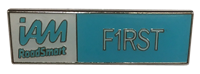 Picture of First Oblong Pin Badge.