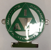 Picture of Chrome Enamel Motorcycle badge Green