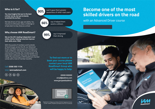 Picture of Advanced Driver Course - A5 4-page Leaflet - Editable.