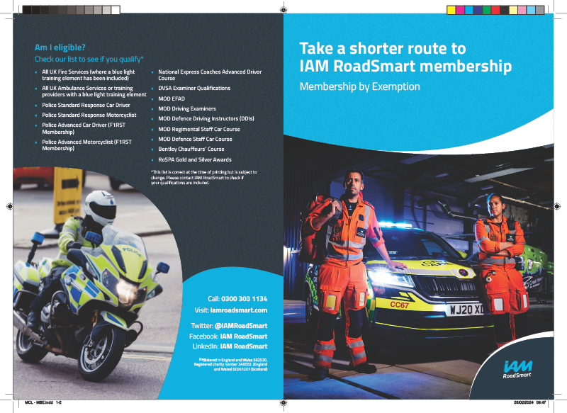 Emption Flyer IAM-Membership by Exemption - A5 4-page Leaflet