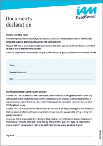 Picture of Document Declaration Forms - A5